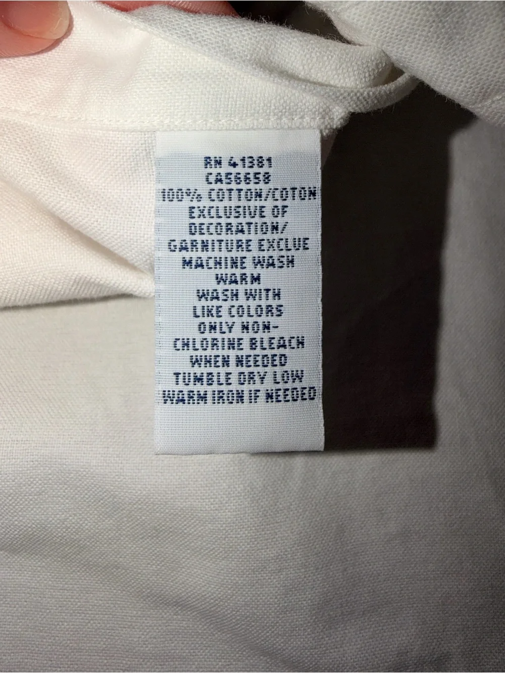 Polo Ralph Lauren White Oxford Button Down Shirt Blue Logo Men’s Large Cotton